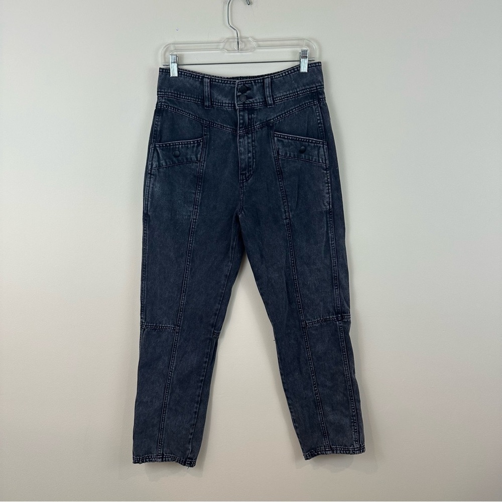 BDG Charcoal Seamed Straight Leg Denim Jeans Size 28
